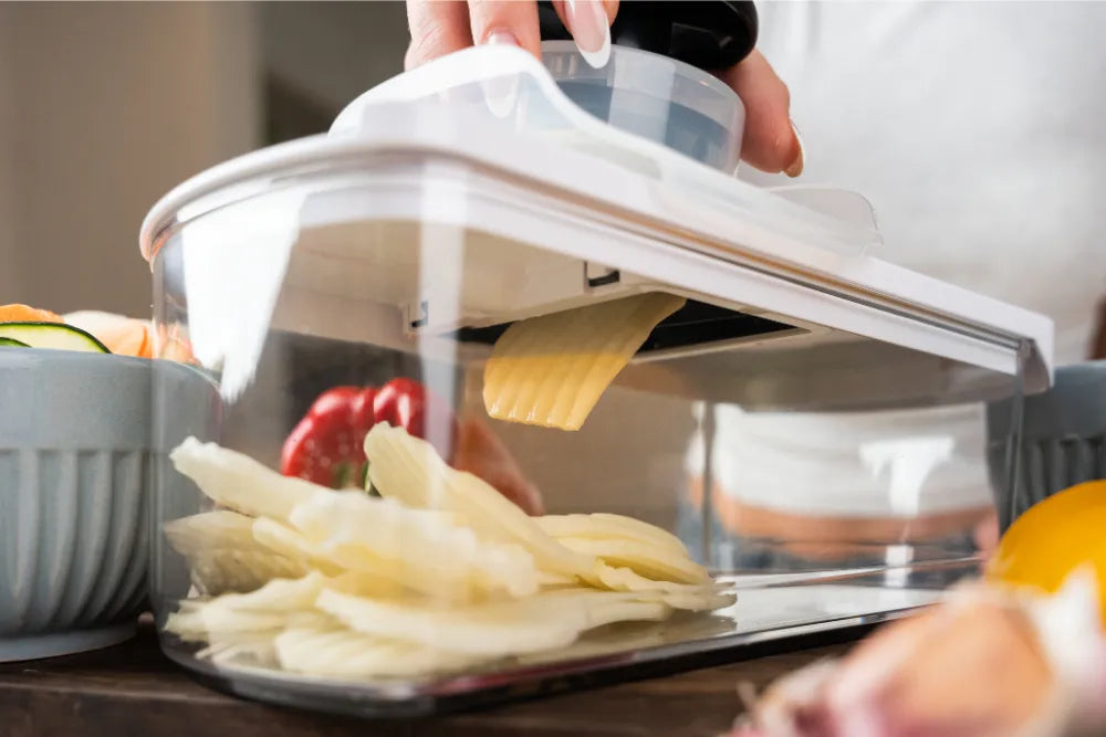 Mandolina Filoshark Premium Picadora Verdura Rallador Color Blanco