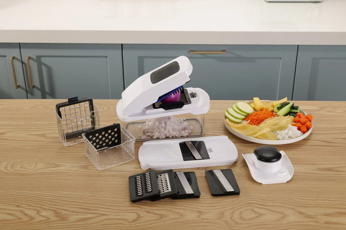 Mandolina Filoshark Premium Picadora Verdura Rallador Color Blanco