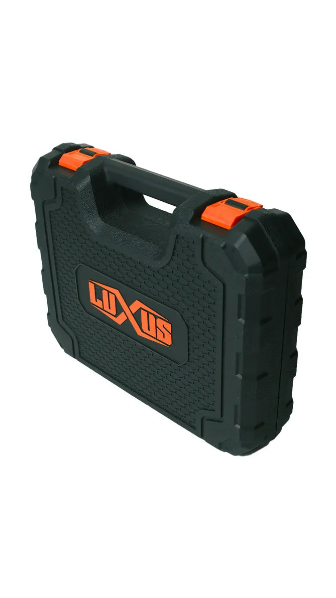 Taladro Atornillador Inalambrico Luxus 20v 10mm Brushed Kit con Accesorios 2 Baterias