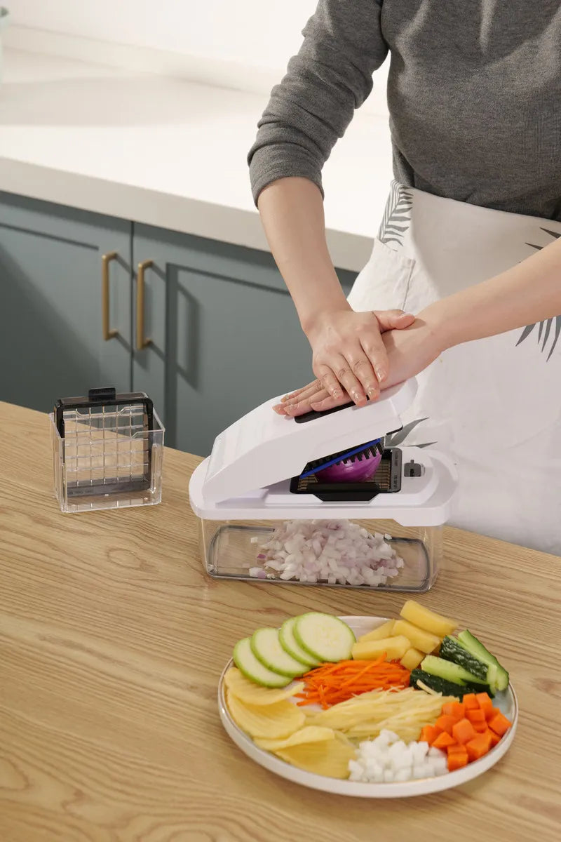 Mandolina Filoshark Premium Picadora Verdura Rallador Color Blanco